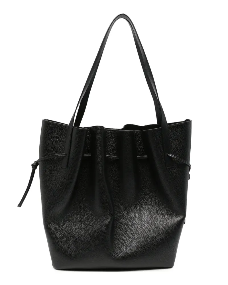 YUZEFI Scallop Tote Bag - Schwarz Schwarz