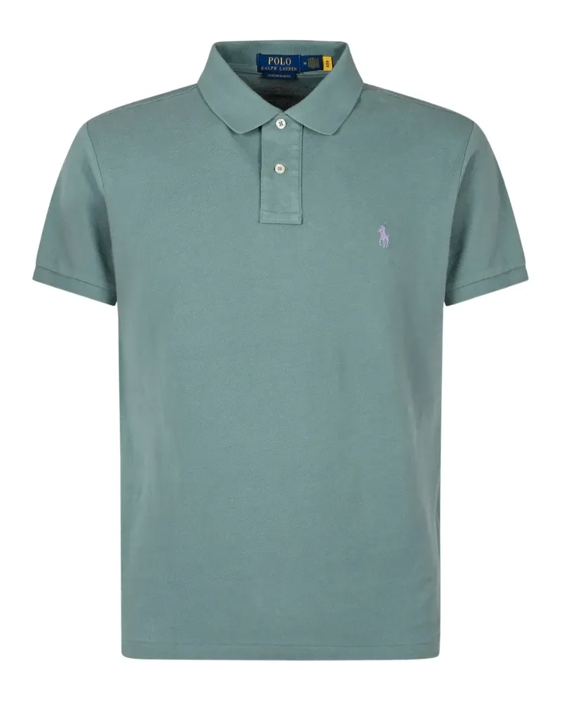 Ralph Lauren The Iconic custom slim-fit mesh polo - Grün Grün
