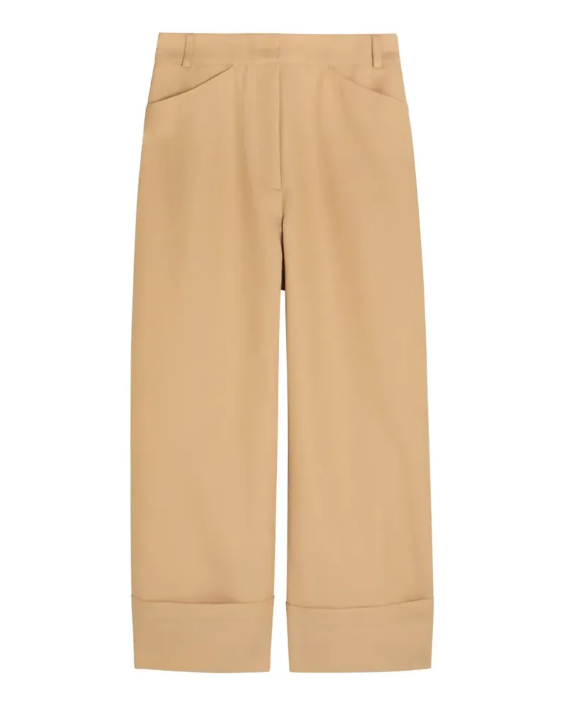 Another Tomorrow straight-leg trousers - Nude Nude