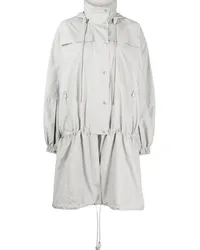 LOW CLASSIC Oversized-Parka mit tiefer Taille Grau