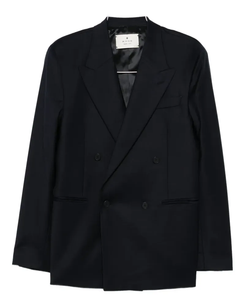 Manuel Ritz peak-lapel double-breasted blazer - Schwarz Schwarz
