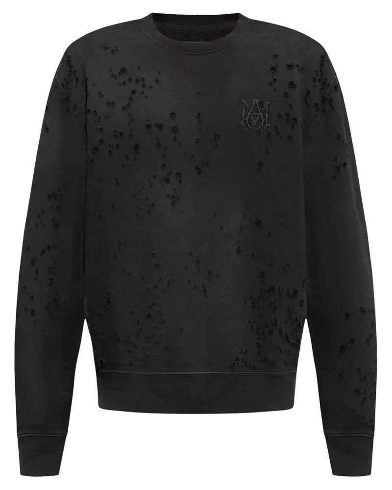 Amiri Sweatshirt mit Logo-Stickerei - Schwarz Schwarz