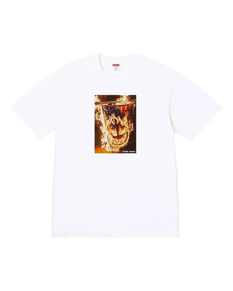Supreme Being x Spitfire logo-print T-shirt - Weiß Weiß