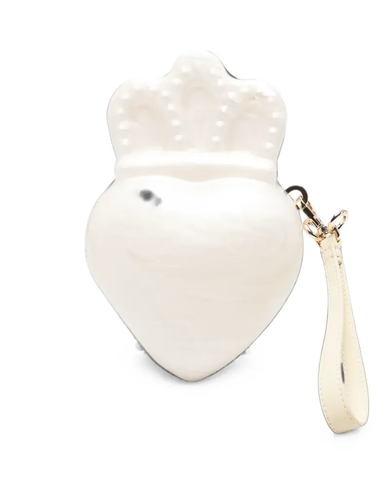 Simone Rocha Claddagh Clutch - Weiß Weiß