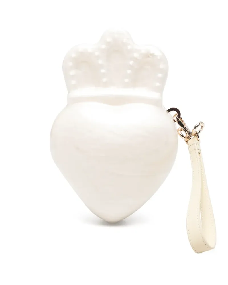 Simone Rocha Claddagh Clutch - Weiß Weiß