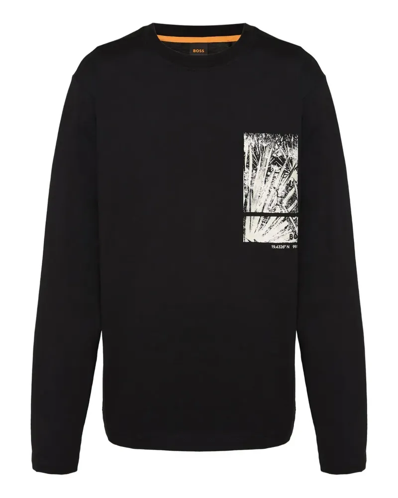 HUGO BOSS Mexlong Sweatshirt - Schwarz Schwarz
