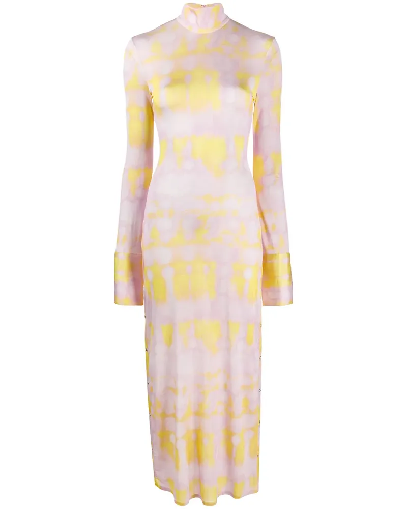ELLERY Kleid mit Batikmuster - Rosa Rosa