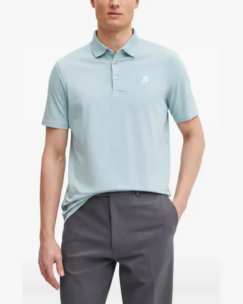 Karl Lagerfeld Poloshirt mit Logo - Blau Blau