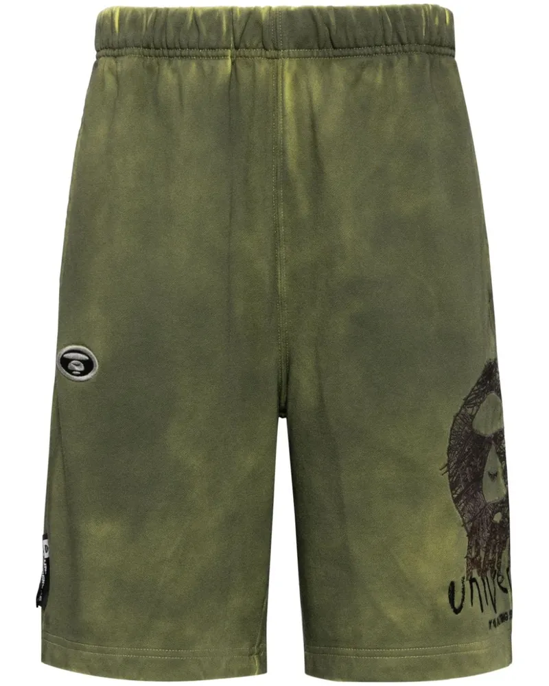 BAPE Joggingshorts mit Logo-Stickerei - Gelb Gelb