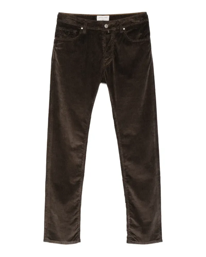 Jacob Cohën corduroy-effect jeans - Braun Braun