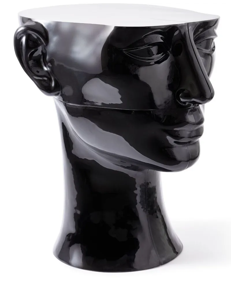 POLSPOTTEN Head Right Top Skulptur Schwarz