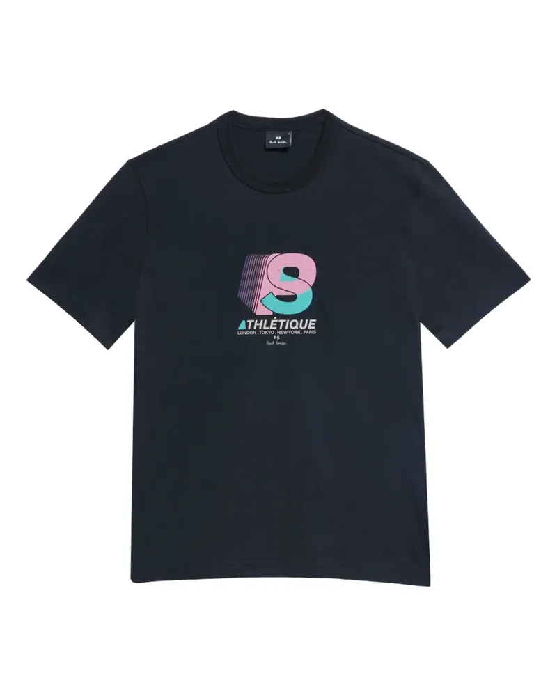 Paul Smith Athlétique T-Shirt mit Logo - Schwarz Schwarz