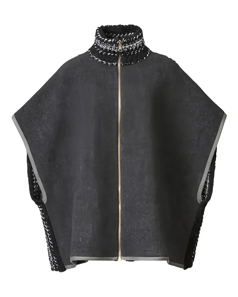 Fabiana Filippi Cape mit Reißverschluss - Grau Grau