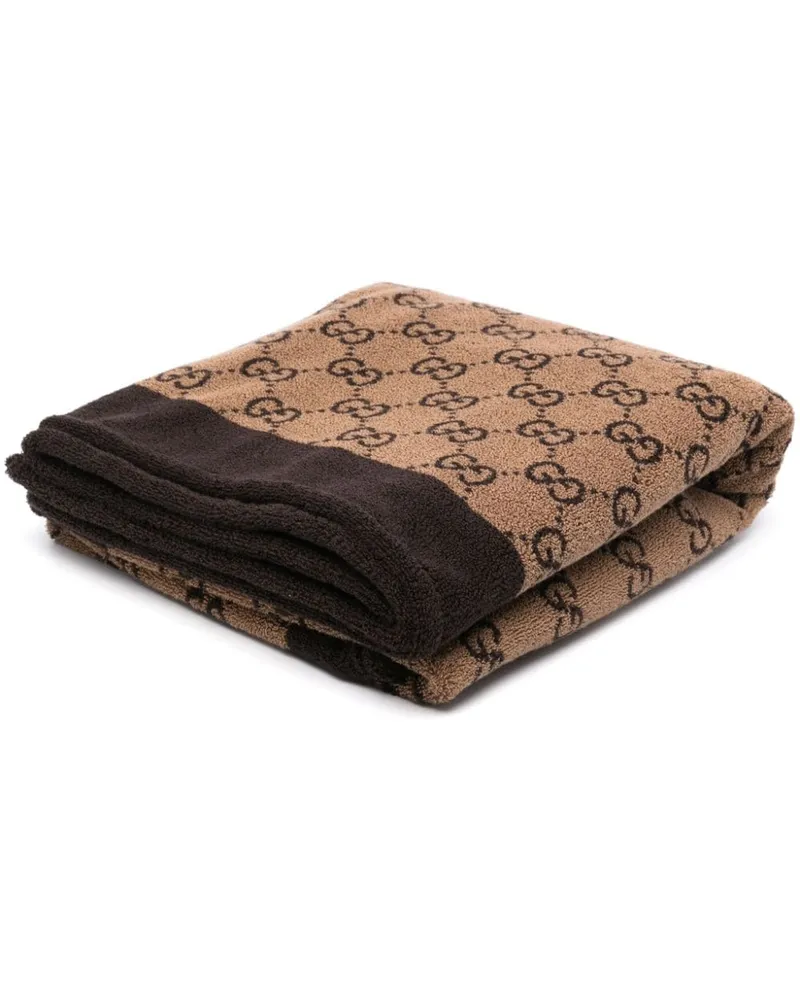 Gucci Strandtuch aus GG Supreme - Braun Braun