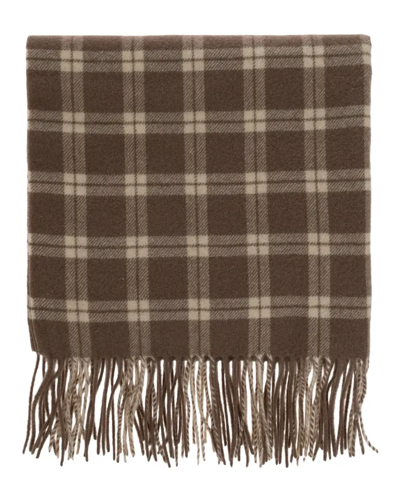 By Malene Birger Aurora checked scarf - Braun Braun