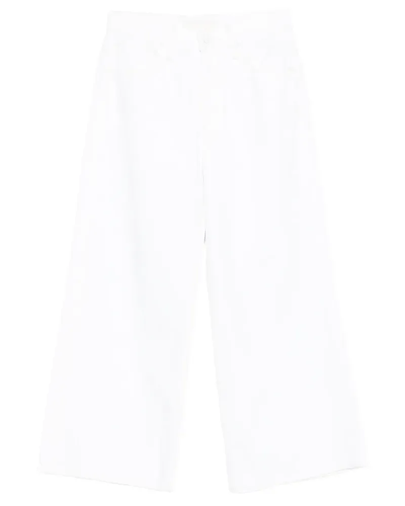 Mother The Ditcher Roller Wide-Leg-Jeans - Weiß Weiß