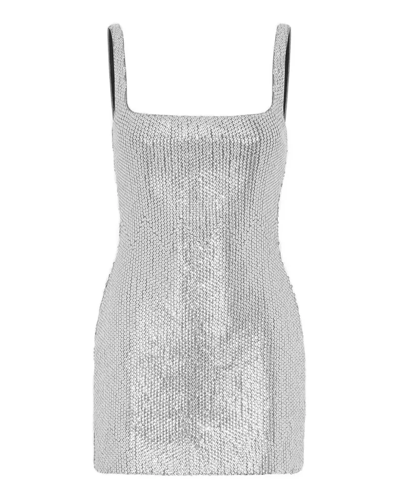 16ARLINGTON Sior Minikleid mit Pailletten - Silber Silber