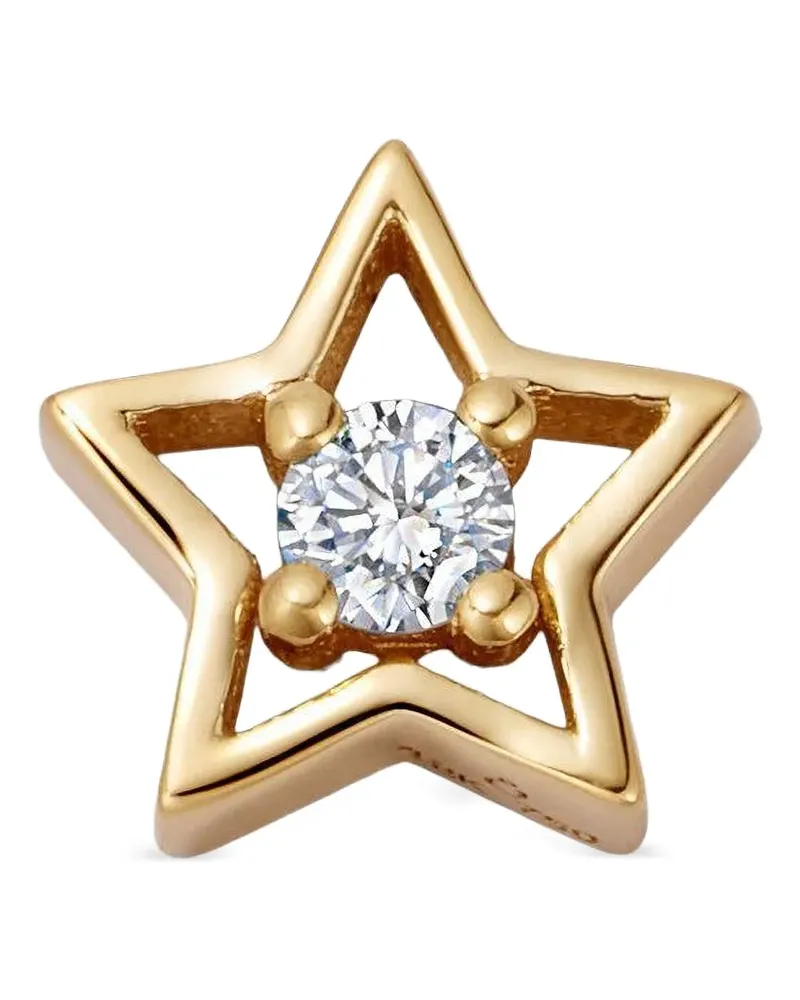 Loquet 18kt North Star Gelbgoldanhänger mit Diamanten Gold