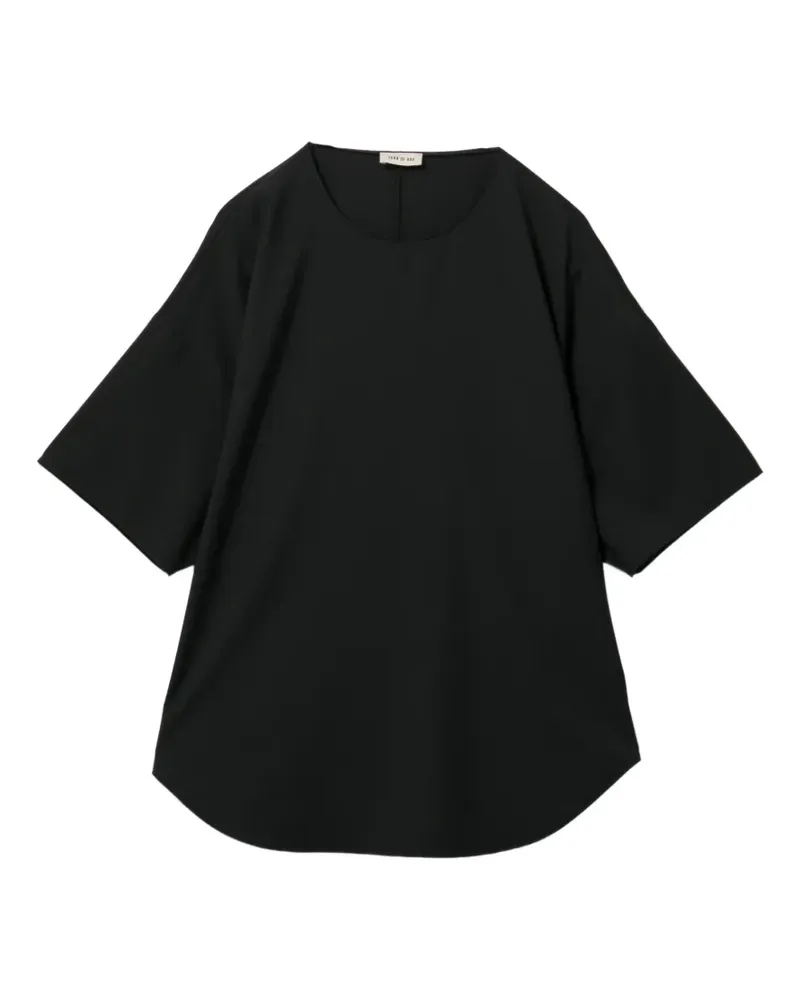 Fear of God T-Shirt mit abgerundetem Saum - Schwarz Schwarz