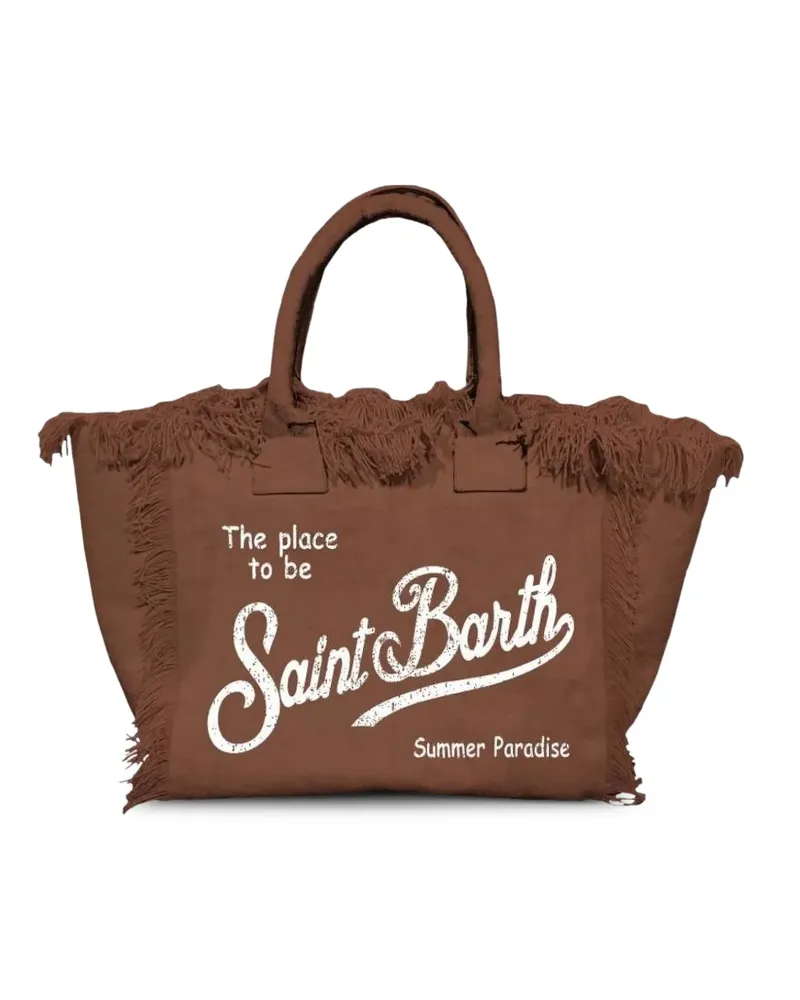 MC2 Saint Barth Colette fringe-trim tote bag - Braun Braun
