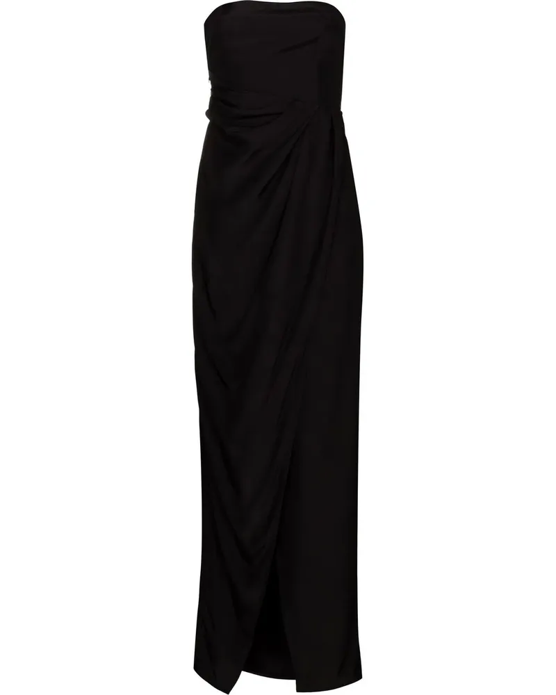 GAUGE81 Lica Seidenkleid - Schwarz Schwarz