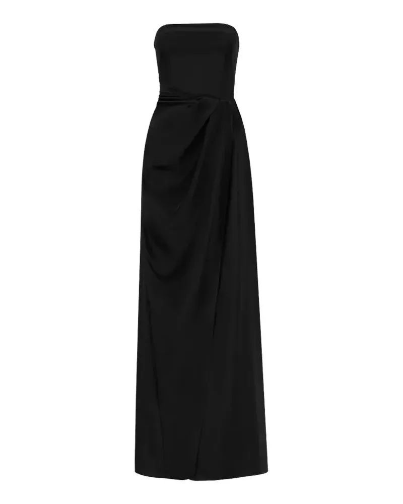 GAUGE81 Lica Seidenkleid - Schwarz Schwarz