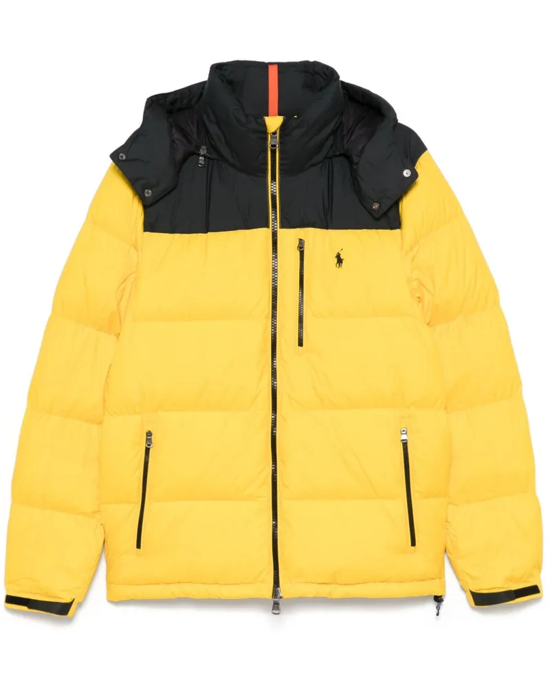 Ralph Lauren Gefütterte Jacke mit Polo Pony - Gelb Gelb