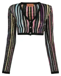 Missoni Cropped-Cardigan mit Pailletten Schwarz