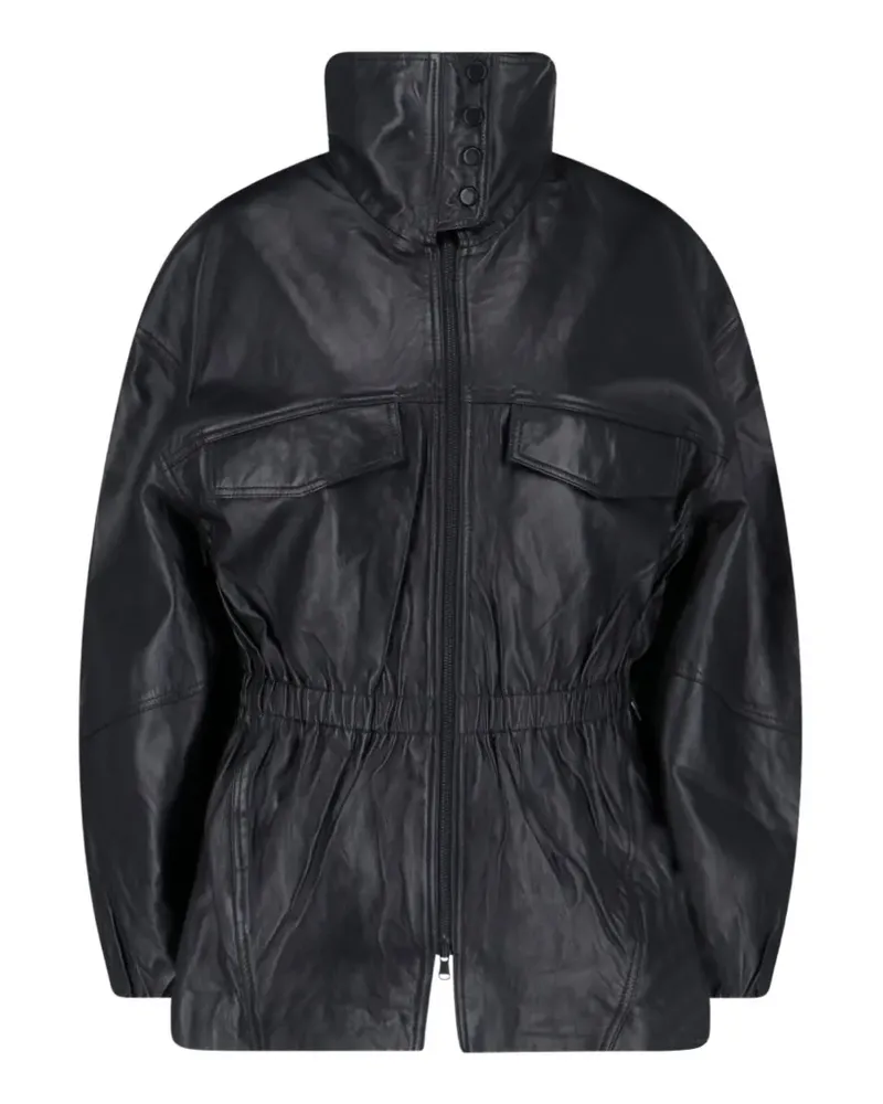 FRANKIE Shop Carnaby leather jacket - Schwarz Schwarz