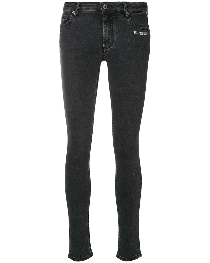 OFF-WHITE Tief sitzende Skinny-Jeans - Schwarz Schwarz