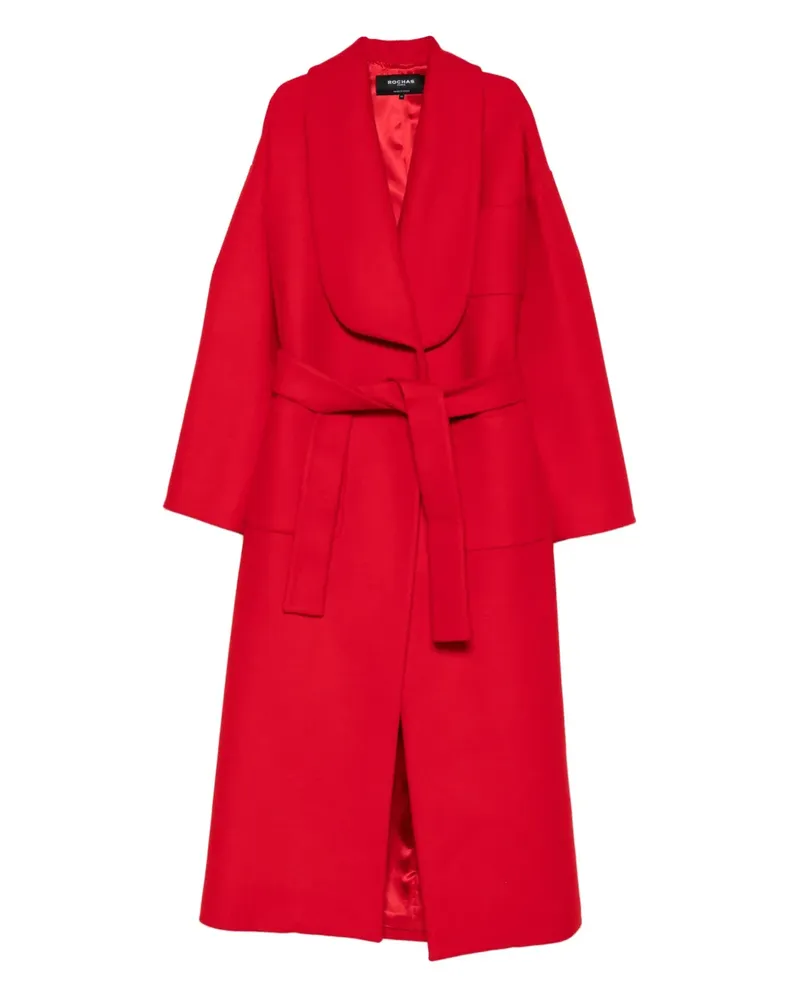 Rochas Mantel mit Gürtel - Rot Rot