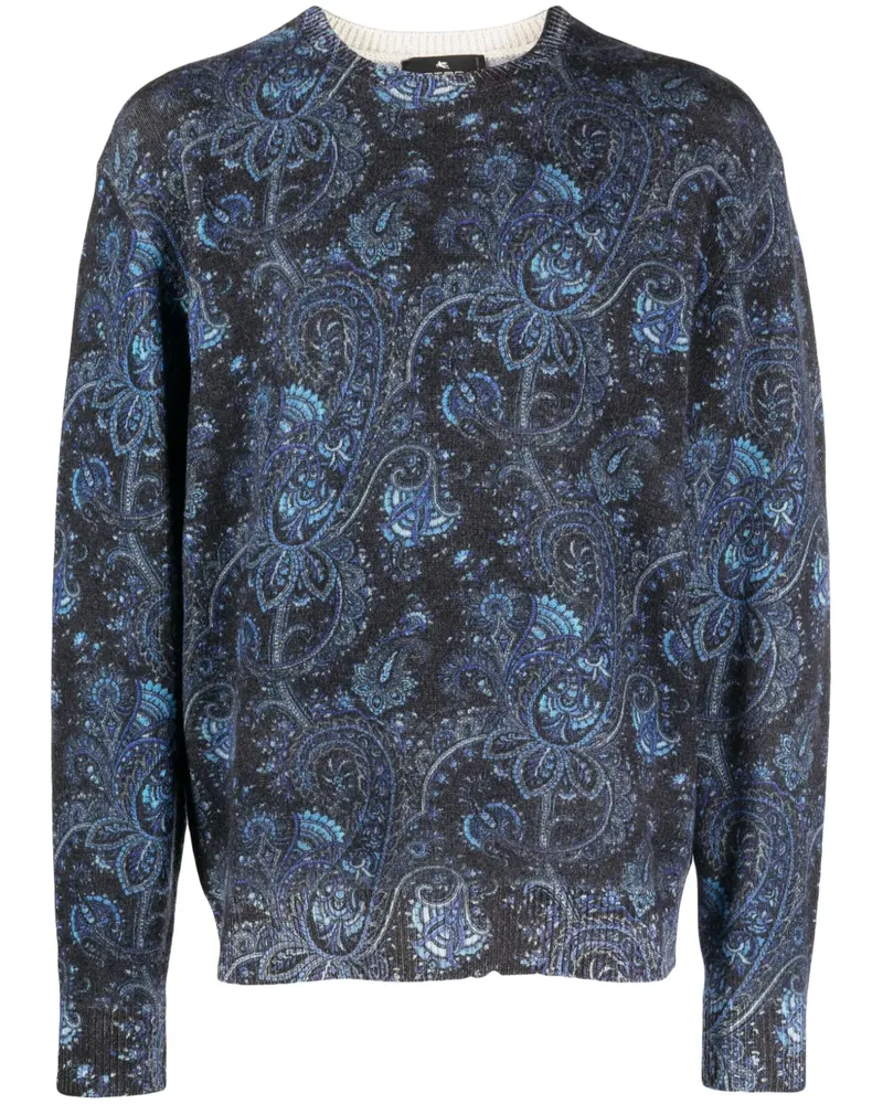 Etro Pullover mit Paisleymuster - Grau Grau
