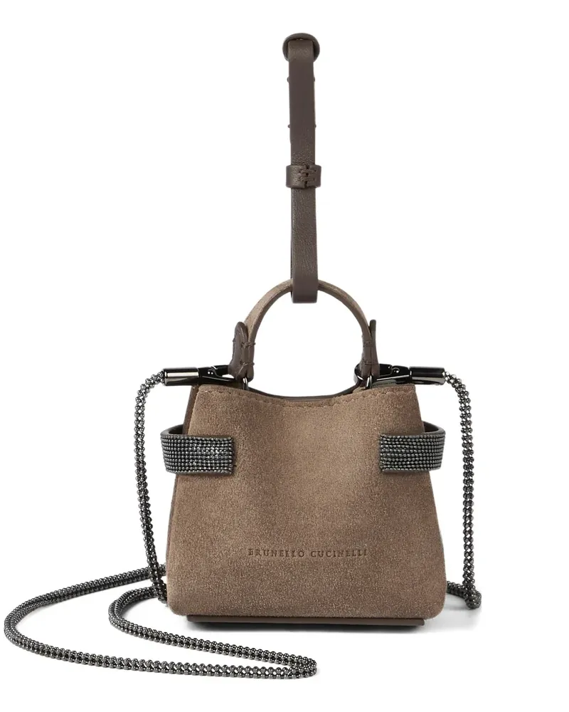 Brunello Cucinelli small Essence tote bag - Nude Nude