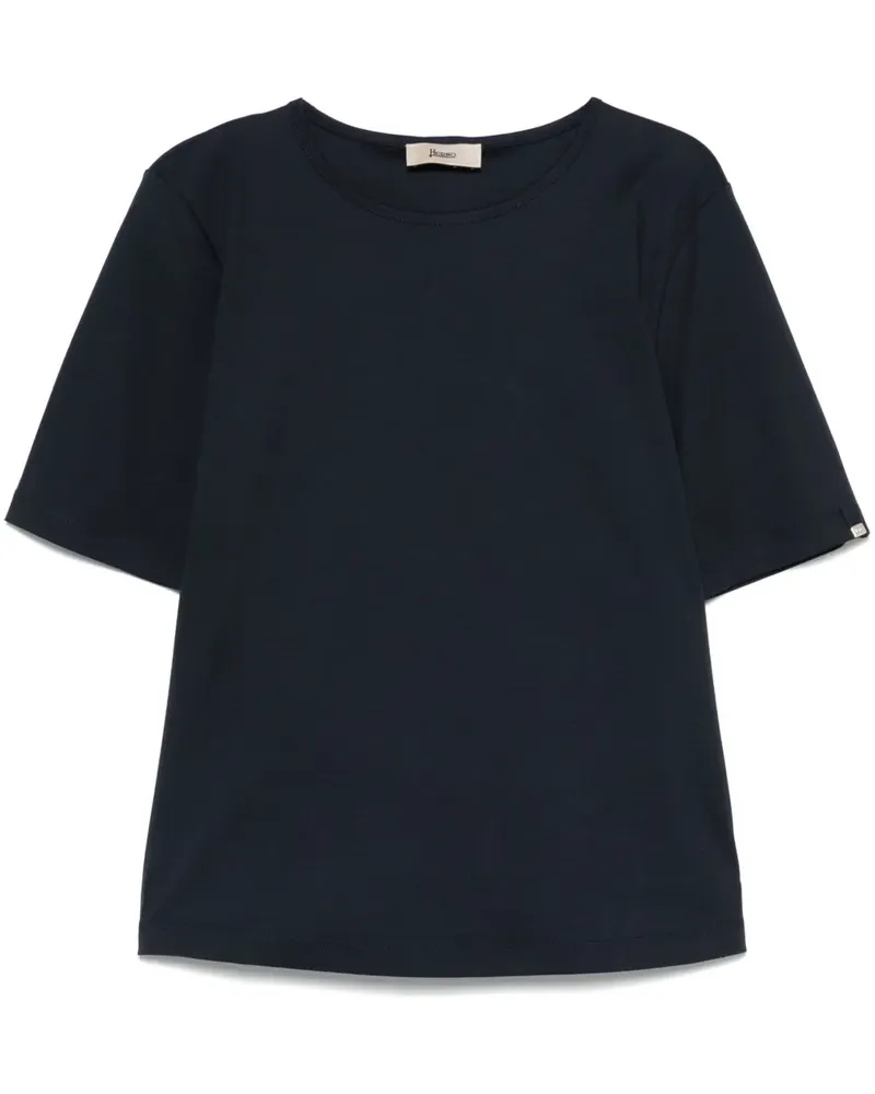 Herno Klassisches T-Shirt - Blau Blau