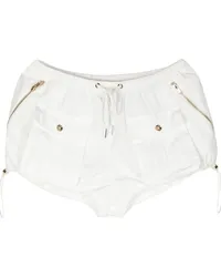 Cynthia Rowley Bloomer-Shorts mit Cargotaschen Weiß