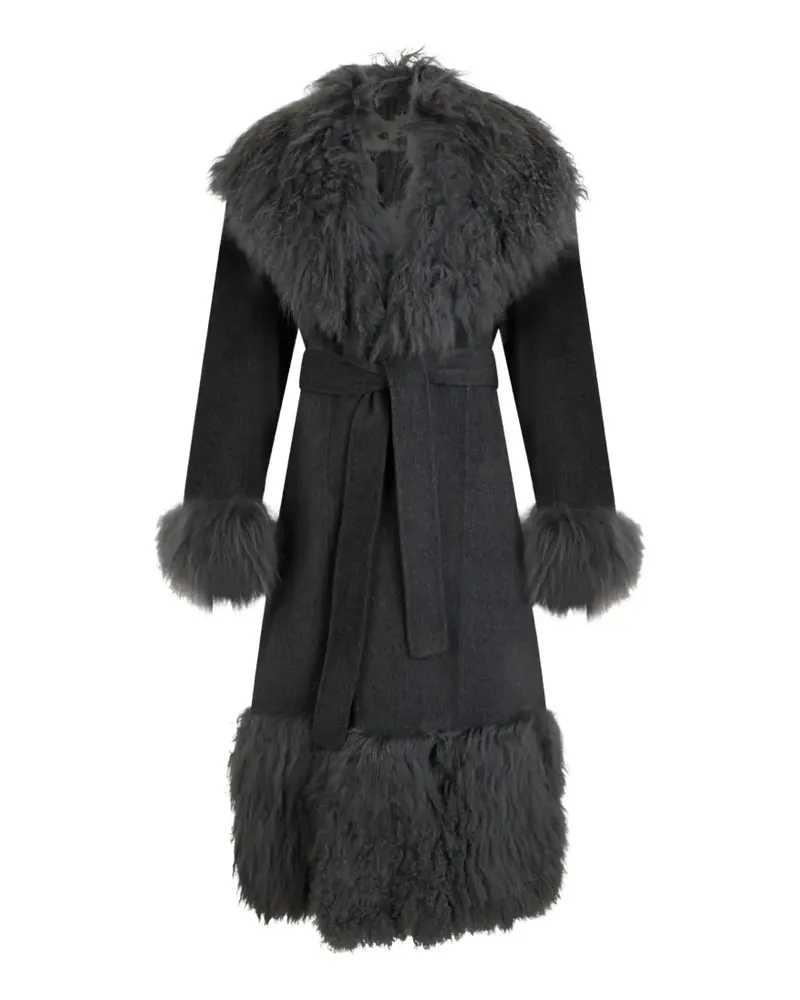 Giuseppe di Morabito Mantel mit Shearling - Grau Grau