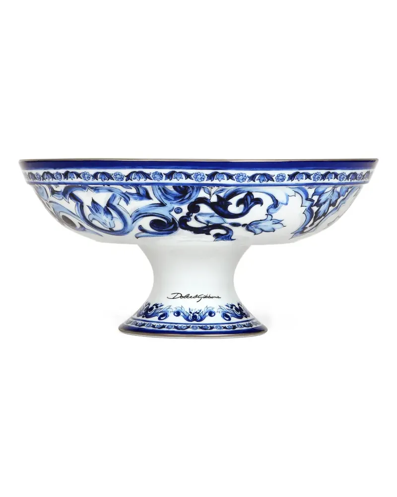 Dolce & Gabbana floral porcelain fruit bowl - Weiß Weiß