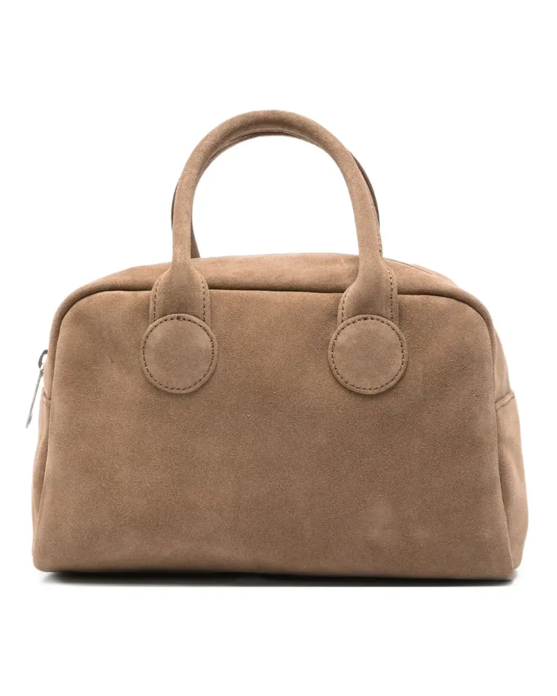 Marge Sherwood Tote Bag aus Kalbswildleder mit Henkel - Braun Braun