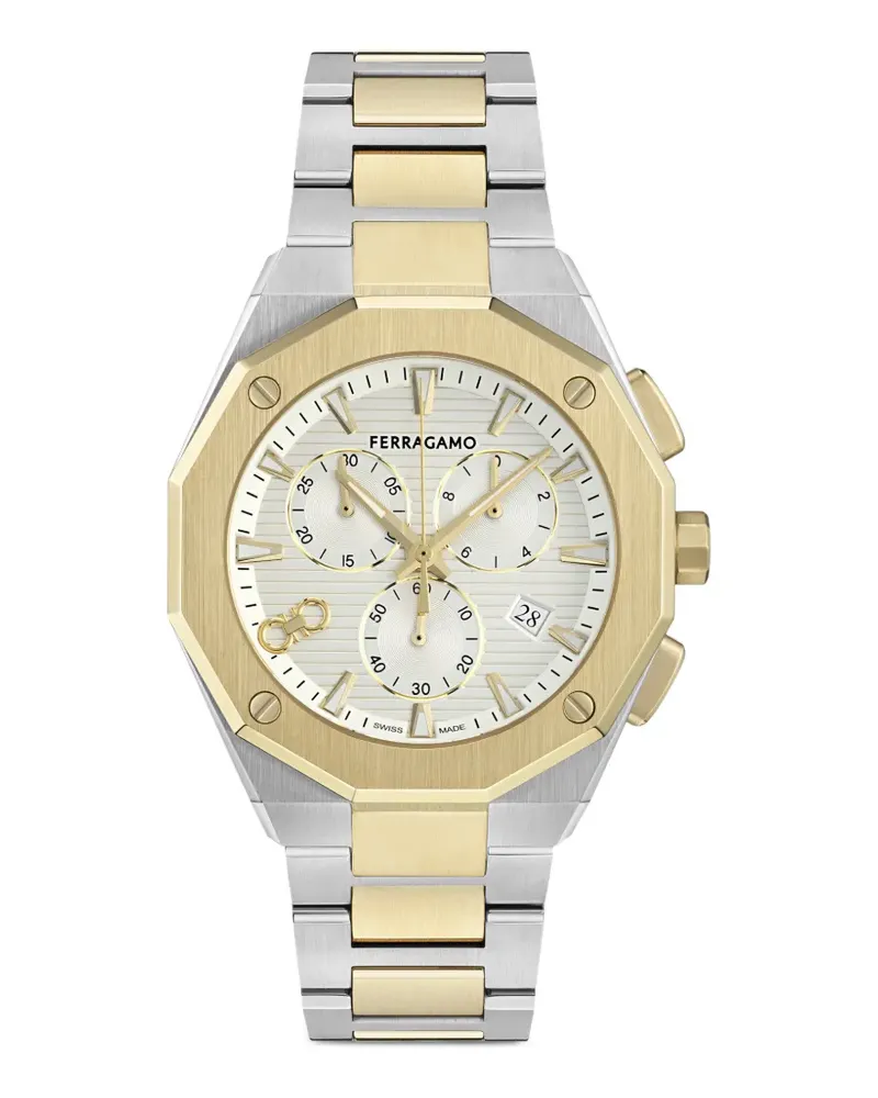 Ferragamo Edge Chrono 42mm watch - Nude Nude