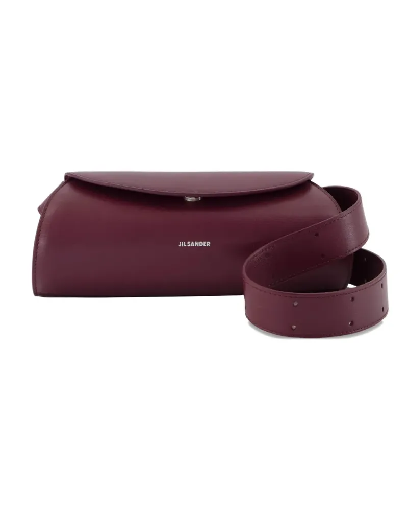 Jil Sander mini Cannolo flap magnetic-clasp shoulder bag - Rot Rot