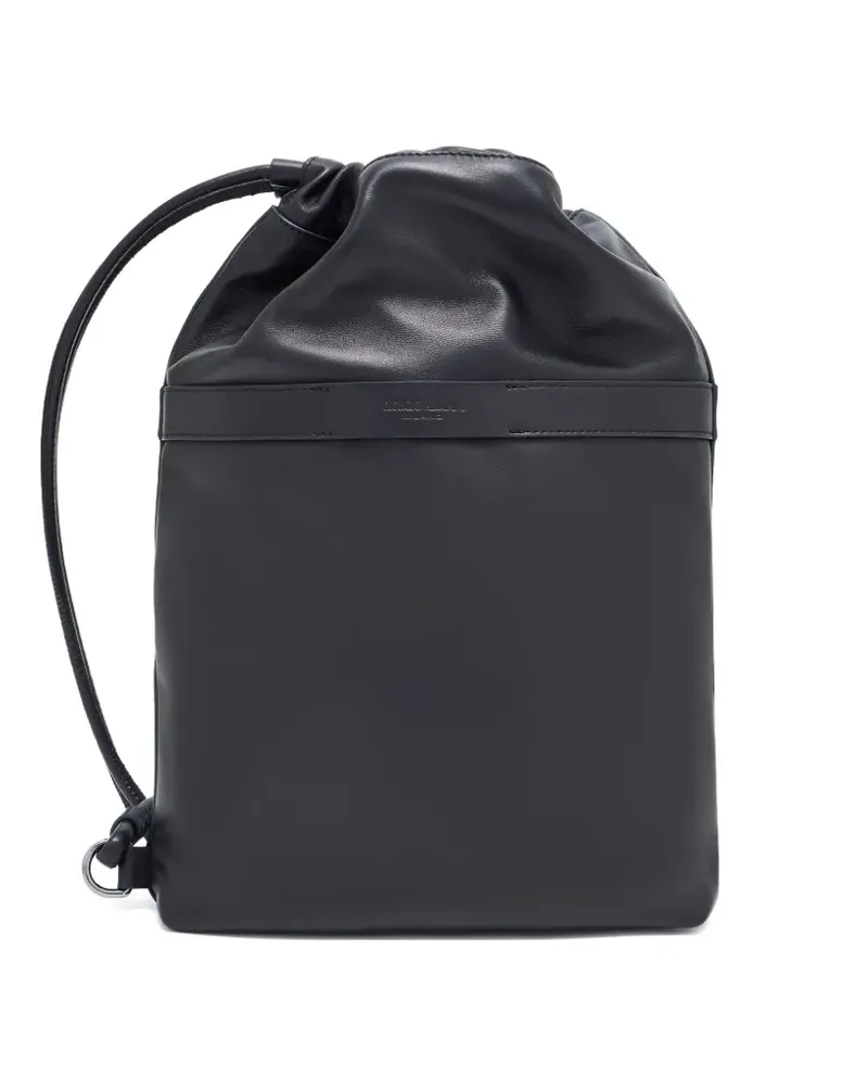 Giorgio Armani medium drawstring cross body bag - Schwarz Schwarz