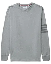 Thom Browne Langarmshirt im Rugby-Look Grau