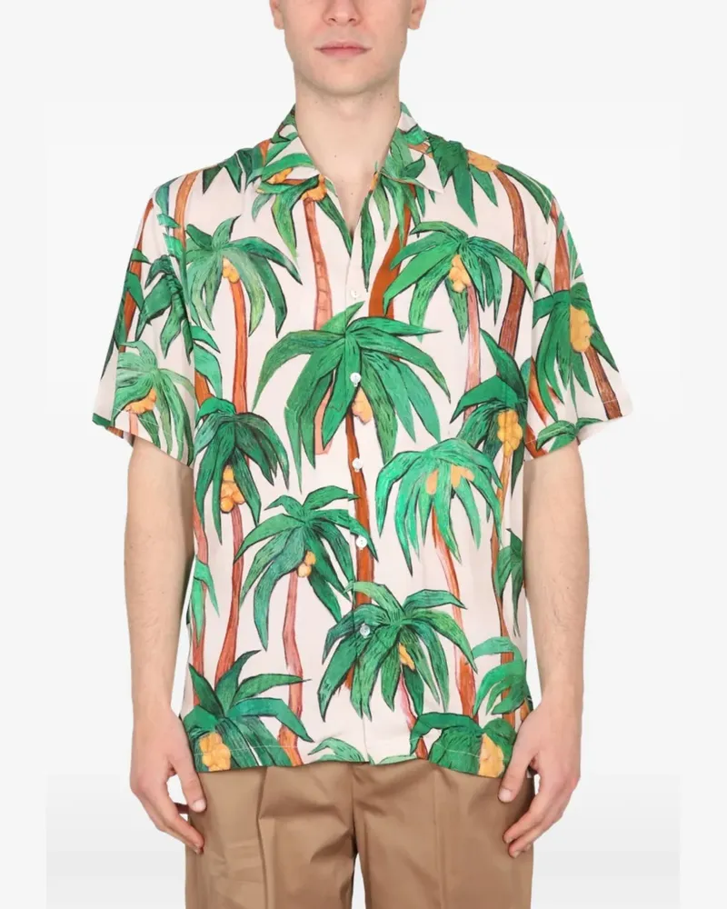 ENDLESS JOY palm-print shirt - Nude Nude