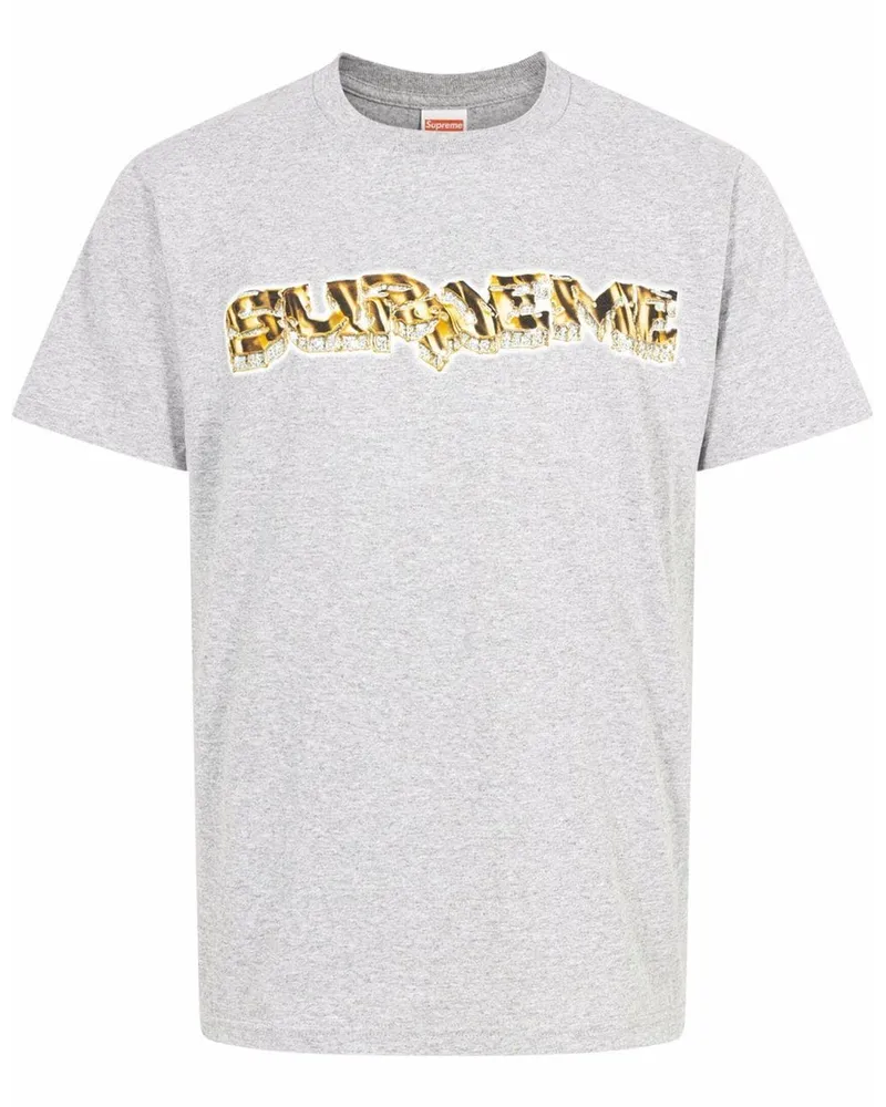 Supreme Being Diamond T-Shirt mit Logo-Print - Grau Grau