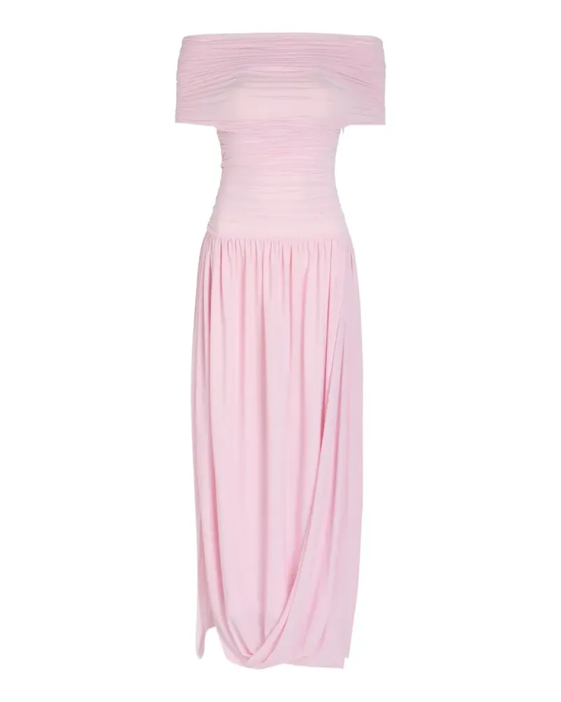 Ronny Kobo Irulan off-shoulder ruched maxi dress - Rosa Rosa