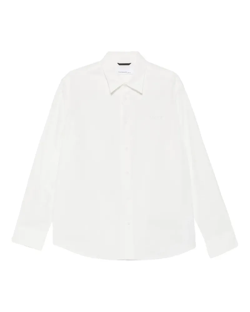 OAMC embroidered-detail cotton shirt - Schwarz Schwarz