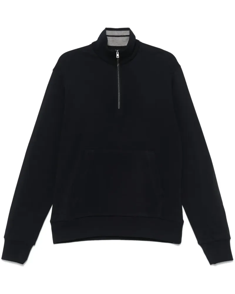 Herno Sweatshirt aus Piqué - Blau Blau