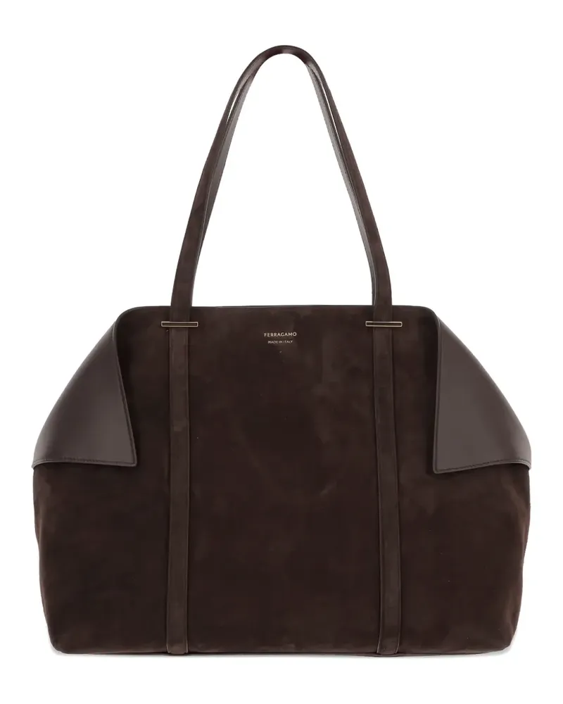 Ferragamo Großer Folded Tote Bag - Braun Braun