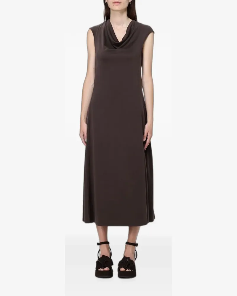 Max Mara cowl-neck sleeveless midi dress - Braun Braun