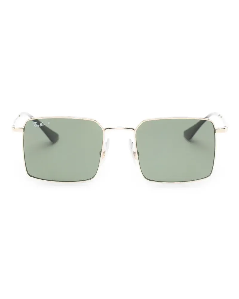 Ray Ban Sonnenbrille mit eckigem Gestell - Gold Gold